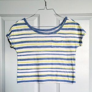AERIE Cropped Striped Tee NWoT